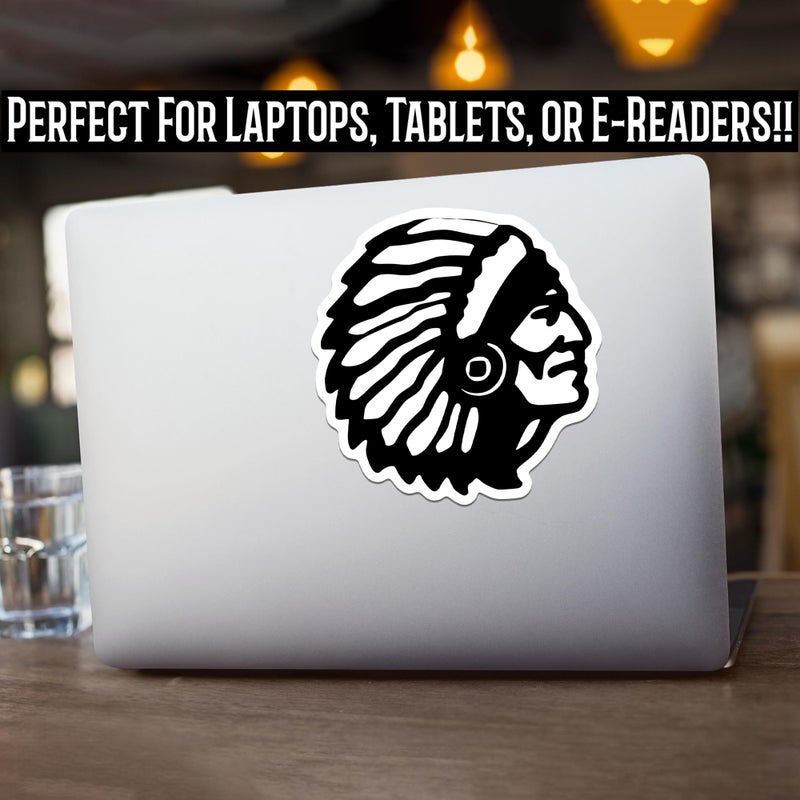 KCD Native American Indian Head Vinyl Decal Sticker | Cars Trucks Vans SUVs Windows Walls Cups Laptops | Black | 5.5 Inch | KCD2352 - Image 5